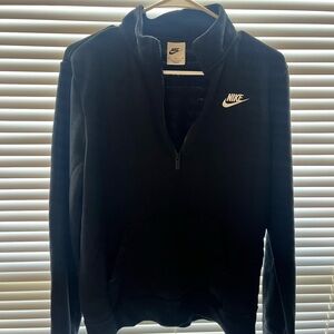 Nike Men's Black Zip-Up Sweater